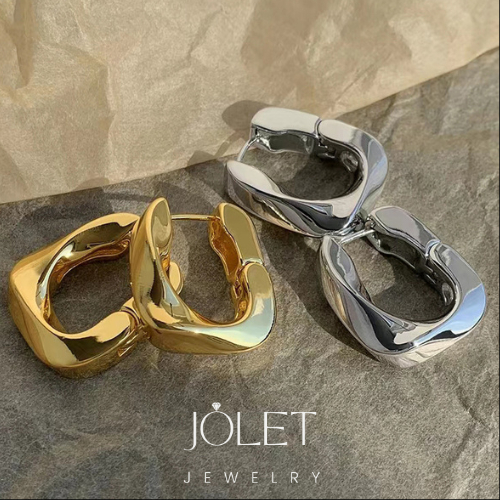 jolet ต่างหูห่วงเงินแท้92.5% ต่างหูห่วงเงิน oldmoneyใส่ไปทำงานเกร๋ใส่เที่ยวเท่ห์