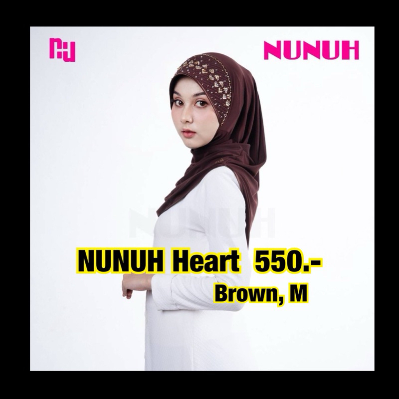 Nunuh Heart สีน้ำตาล M (มือสองสภาพดี)