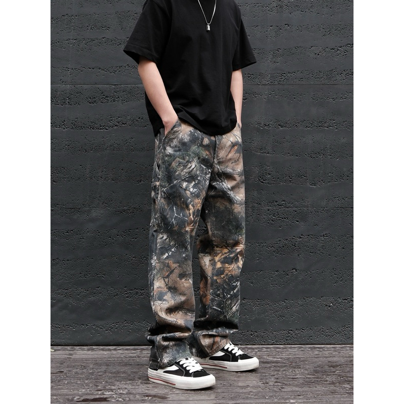 กางเกงยีนส์ทรงกระบอก realtree pants