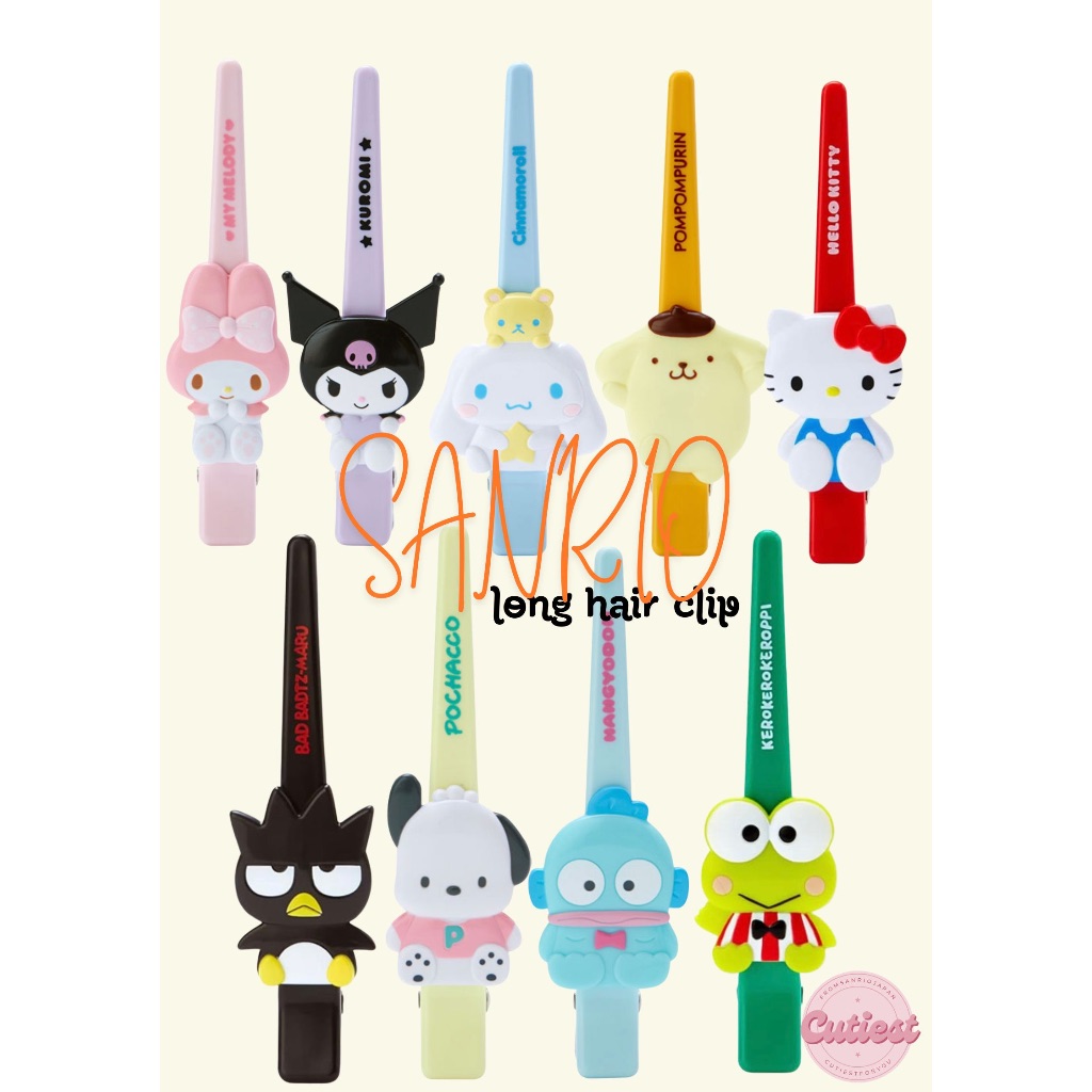 🎀 พร้อมส่ง : sanrio long hair clip กิ๊บติดผมซานริโอ้ปากเป็ด ลิขสิทธิ์แท้ หิ้วเองจากญี่ปุ่น 100% 🇯🇵🇯🇵