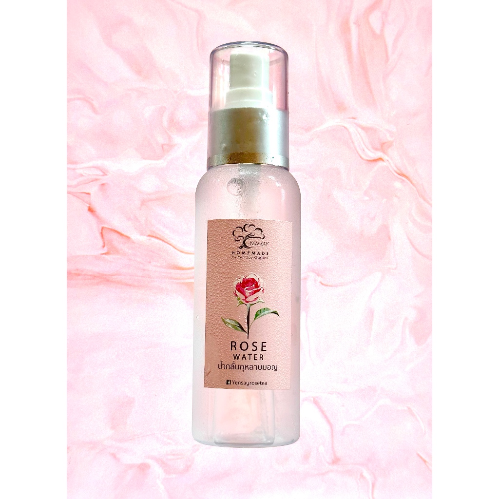 น้ำกลั่นกุหลาบแท้ จากสวนเย็นเซ แบบสเปรย์ Distilled Spray Rose Water (OTOP)