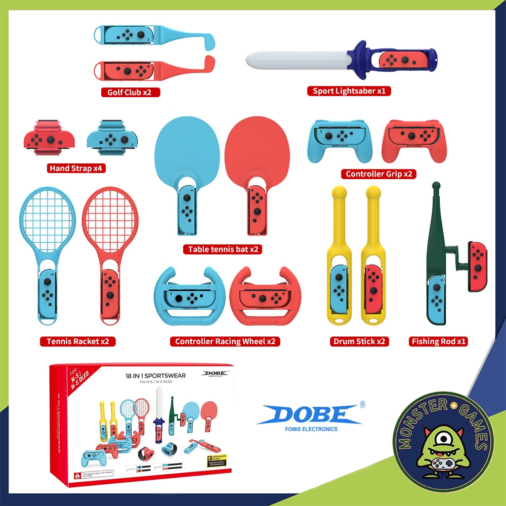Dobe 18 in 1 Sportswear (TNS-2125 )(Dobe Sportwear 18 in 1)(Dobe Switch Connector)(Sports Wear 18 in 1 Dobe)