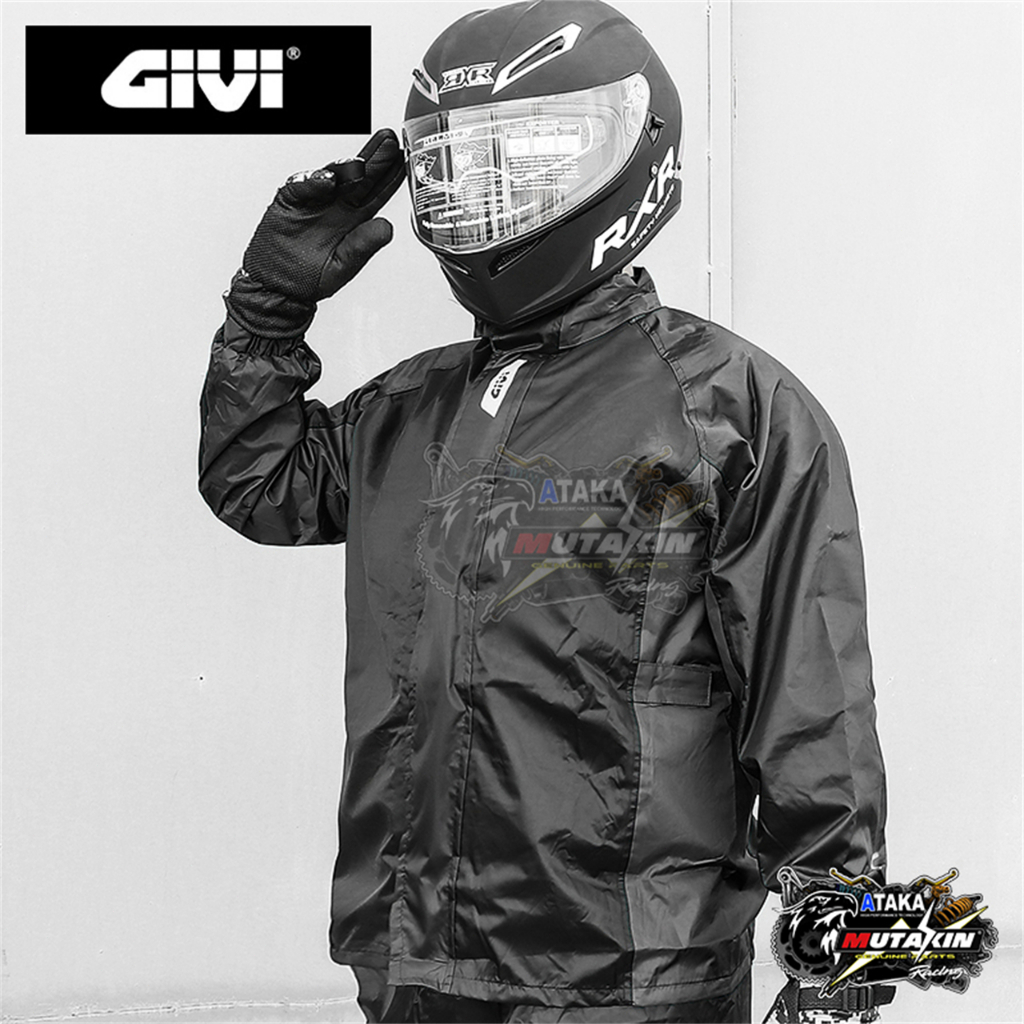 ATAKA สื้อกันฝน GIVI-RRS07 Raincoat RACING เสื้อกันฝนขี่มอเตอร์ไซด์ S-6XL รวมเก้าขนาด ชุดกันฝน เสื้อกันฝนพร้อมกางเกง ส่ง ราคา ถูกที่สุด ดีลบีเคเค แกลเลอรีภาพที่ 5