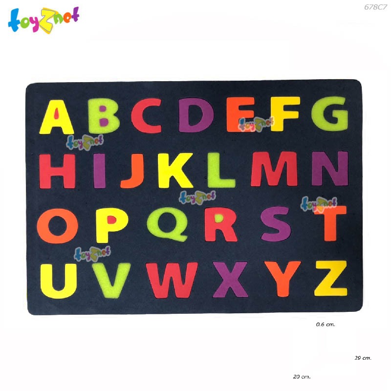 Toyznet แผ่นโฟมจิ๊กซอ A-Z (ชุดเล็ก) 20X29X0.6 ซม. (คละสี) รุ่น 678C7