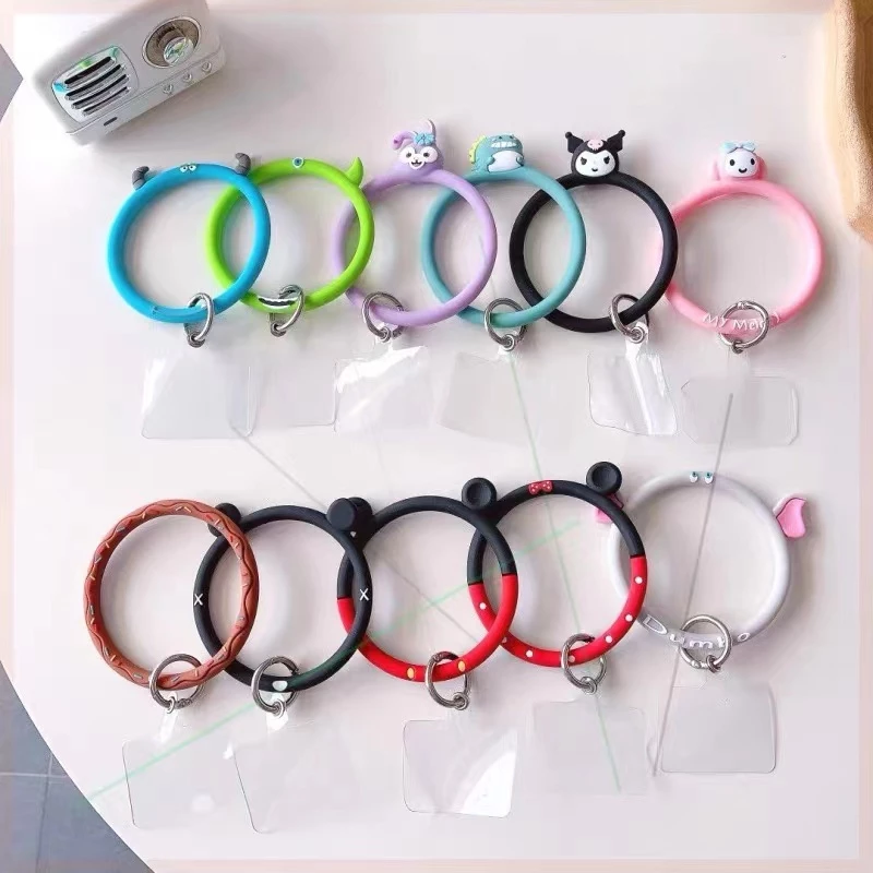 【ราคาทุกที่สุด】🔥พร้อมส่ง🔥สายคล้องโทรศัพท์มือถือ แถมแผ่นห้อยโทรศัพท์ สายคล้องข้อมือพวงกุญแจลูกปัด