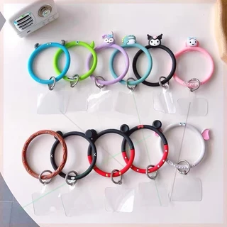 【ราคาทุกที่สุด】🔥พร้อมส่ง🔥สายคล้องโทรศัพท์มือถือ แถมแผ่นห้อยโทรศัพท์ สายคล้องข้อมือพวงกุญแจลูกปัด