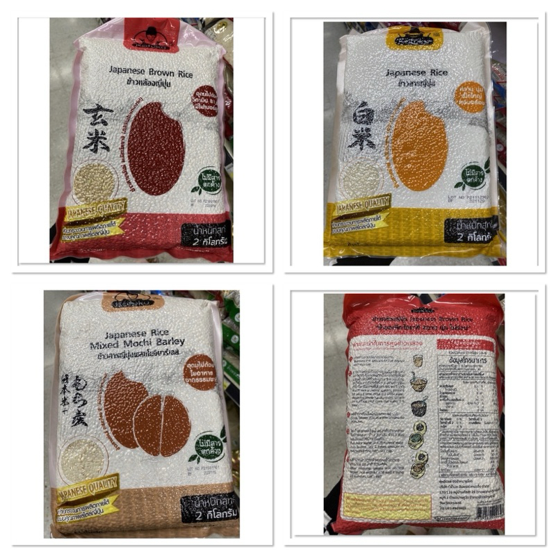 ข้าวกล้องญี่ปุ่น ข้าวอะคิตะ โคมาจิ หวาน นุ่ม ไม่ร่วน 2 Kg. Japanese Brown Rice Kofuku / Rice Mixed M