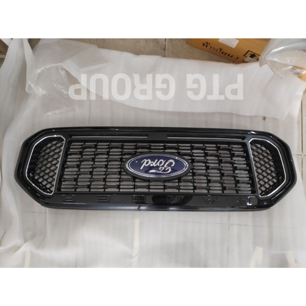 กระจังหน้า FORD RANGER XLT 2018 2019 2020 ดำเงา *แท้ถอดป้ายแดง*