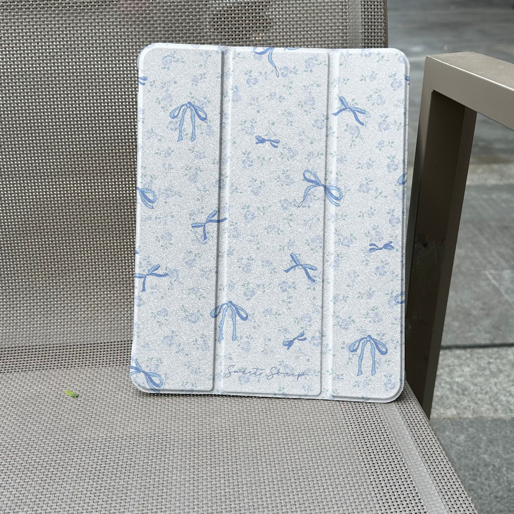 ✨พร้อมส่ง✨เคสไอแพด โบว์ริบบิ้น ริบบิ้น Air7/6 11 Gen10 Pro11 2024 Air5/4 Gen11 mini7 ดอกไม้ เคสipad - รูปที่ 3