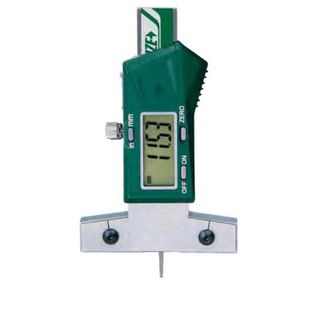 เกจวัดความลึก ดิจิตอล 0-25mm / 0-1'' Digital Depth Gage INSIZE 1145-25A เกจวัดรู วัดร่องยาง