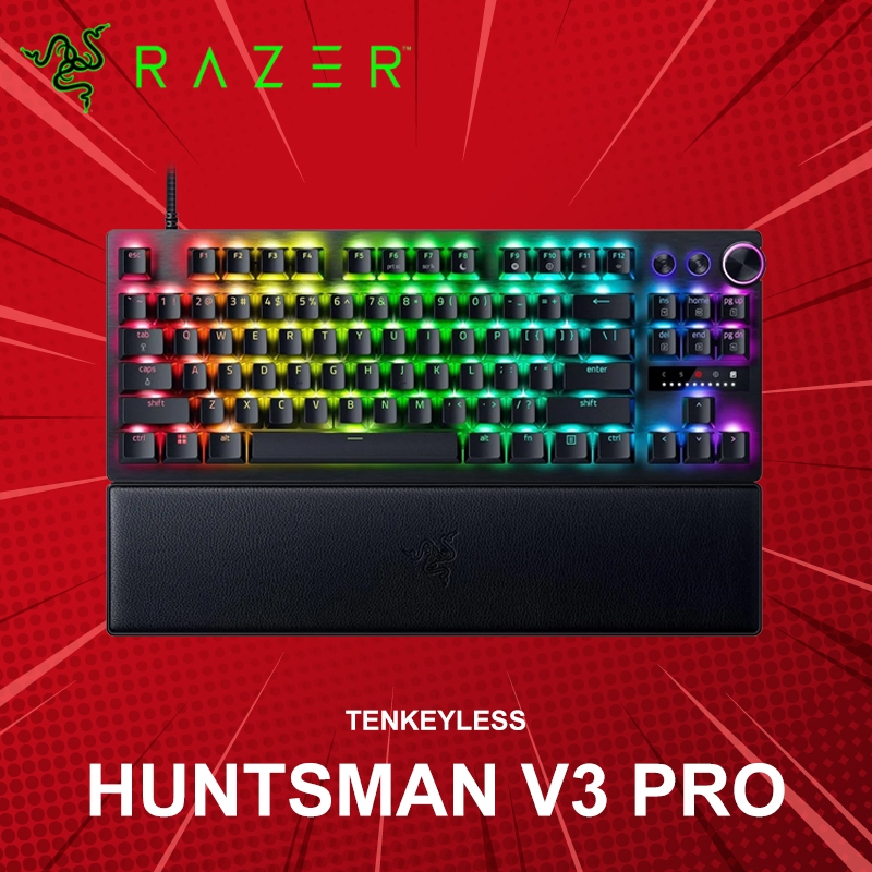 คีย์บอร์ด Razer Huntsman V3 Pro Tenkeyless (ภาษาอังกฤษ) ประกันศูนย์ 2 ปี