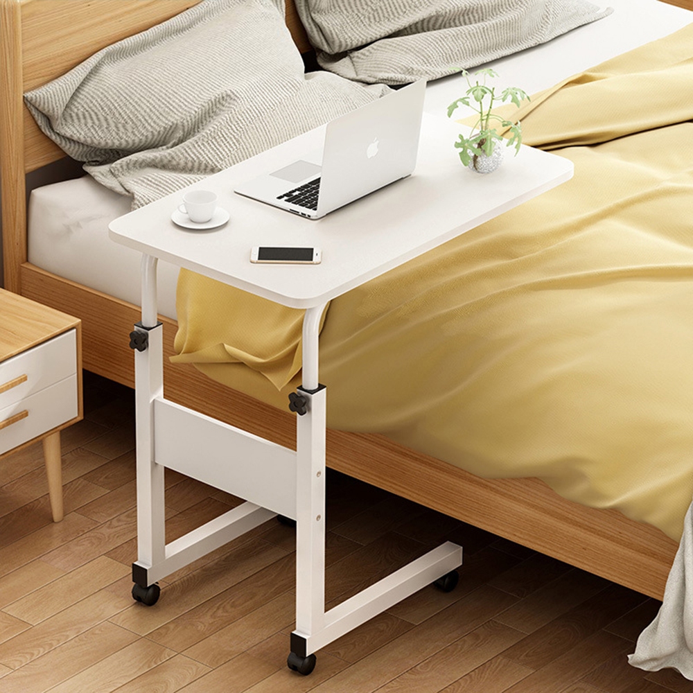 โต๊ะคอมข้างเตียง bed tableเครื่อนย้ายได้ ได้ 60*กว้าง40 ซ ยกการออกแบบความสูงที่ปรับไดโต๊ะคอมพิวเ