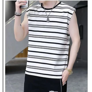 TS MEN เสื้อแขนกุดผู้ชาย เสื้อกล้ามผู้ชาย แฟชั่นสำหรับผู้ชาย(มี4สี)รุ่นT91