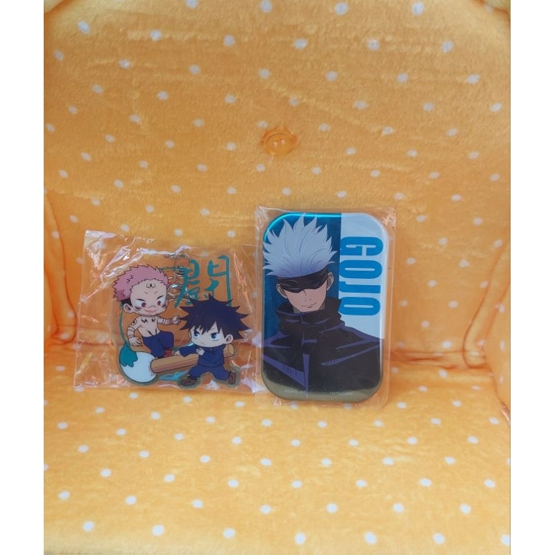 (ขายคู่) พวงกุญแจ Sukuna + Megumi เข็มกลัด Gojo - Jujutsu Kaisen ลิขสิทธิ์แท้