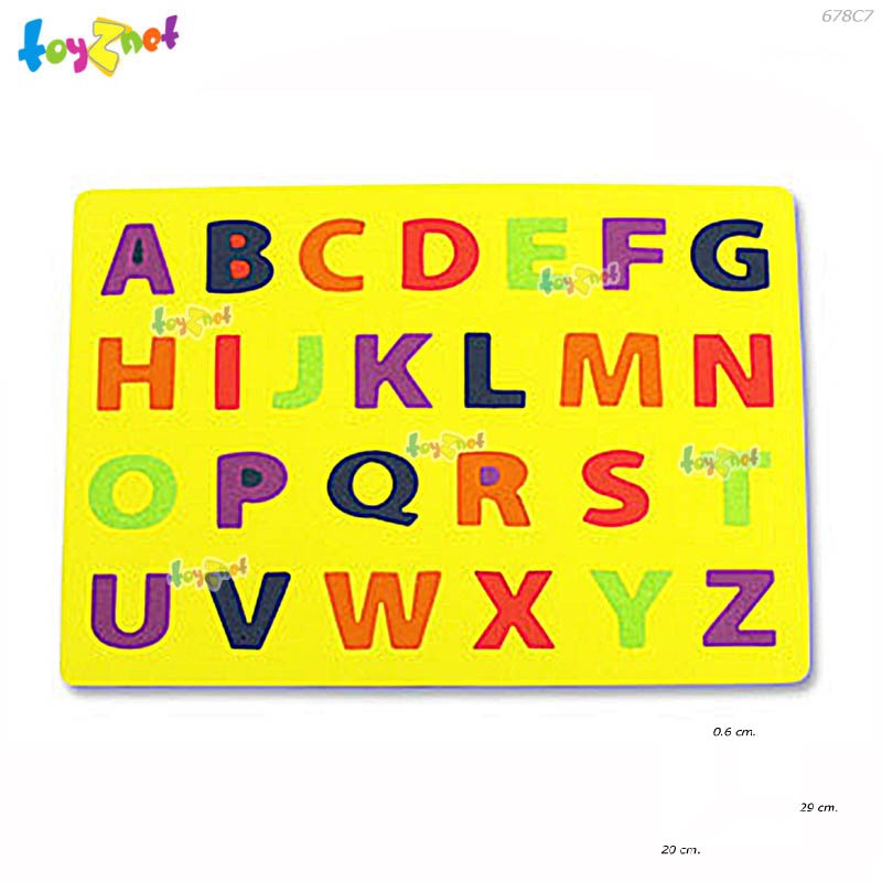 Toyznet แผ่นโฟมจิ๊กซอ A-Z (ชุดเล็ก) 20X29X0.6 ซม. (คละสี) รุ่น 678C7