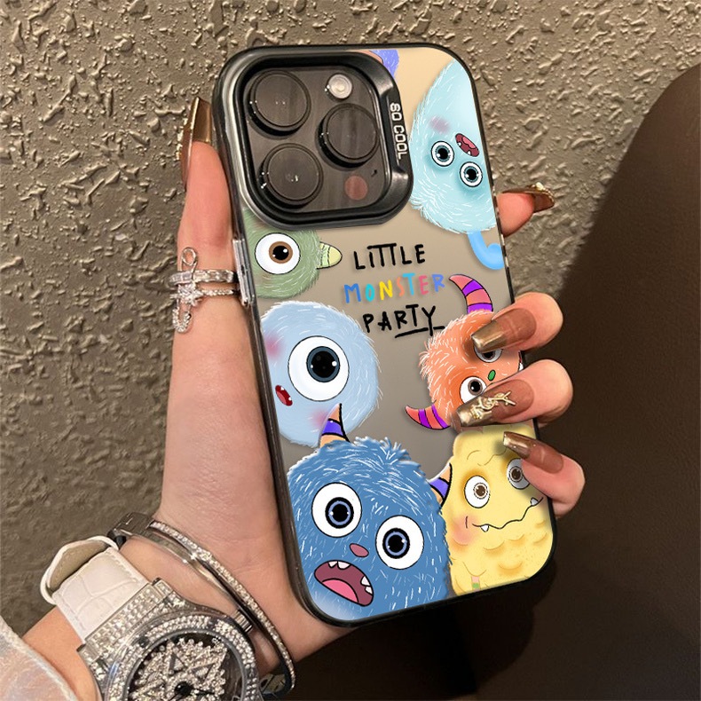 เคส ซิลิโคนนิ่ม ลายการ์ตูนมาร์ตน่ารัก สําหรับ iPhone x xs xr xsmax 7 11 12 13 14 15 Pro max Plus 7PLUS เคสโทรศัพท์มือถือ