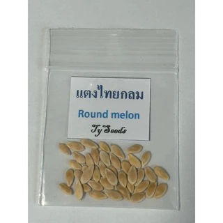เมล็ดพันธุ์ แตงไทยผลกลม 30 เมล็ด [ 10แถม2 ]คละได้