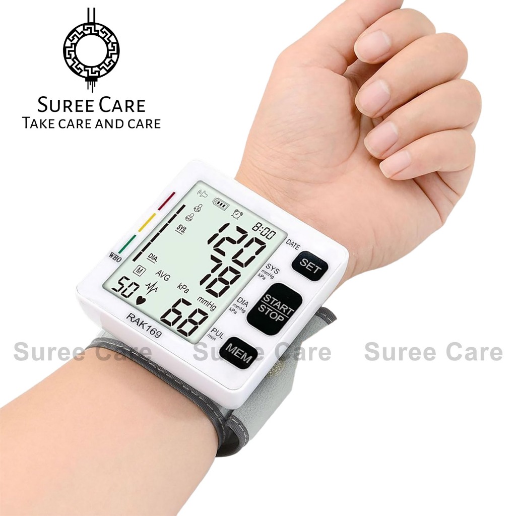 RAK-169 เครื่องวัดความดันโลหิต ข้อมือ ตรวจความดัน วัดความดัน แถมกล่องเก็บตัวเครื่อง รับประกัน 3 ปี