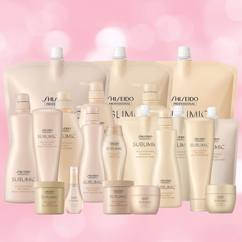 SHISEIDO SUBLIMIC AQUA INTENSIVE แชมพู ทรีทเม้น มาส์ก เซรั่ม สำหรับผมเสียมาก ทำเคมีซ้ำซ้อน