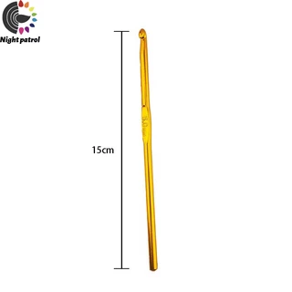 เข็มถักโครเชต์ อะลูมิเนียม หัวเดียว ขนาด2.0-10.0 MM