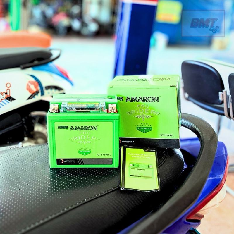 แบตเตอรี่รถมอเตอร์ไซค์ AMARON 7แอมป์ ขนาด12โวลต์
