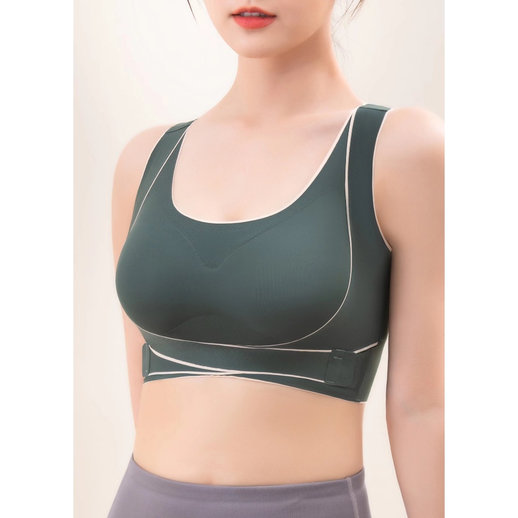 ชุดชั้นในสำหรับผู้หญิง B-125 สปอร์ตบราไร้โครง สัมผัสเรียบเนียนนุ่ม ระบายอากาศได้ดี สวมใส่สบาย  พร้อมส่ง - รูปที่ 6