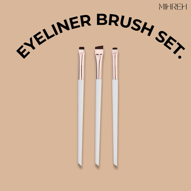 2148 (พร้อมส่ง) Trio Eyeliner Brush Set ชุดแปรงอายไลเนอร์ รูปที่ 2