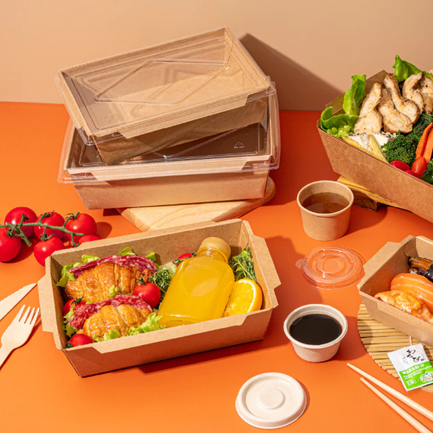 น้องฝาใส กล่องใส่อาหาร พร้อมฝาปิด Foodgrade มีใบรับรองบรรจุภัณฑ์ (1แพ็ค : 25 ชุด)