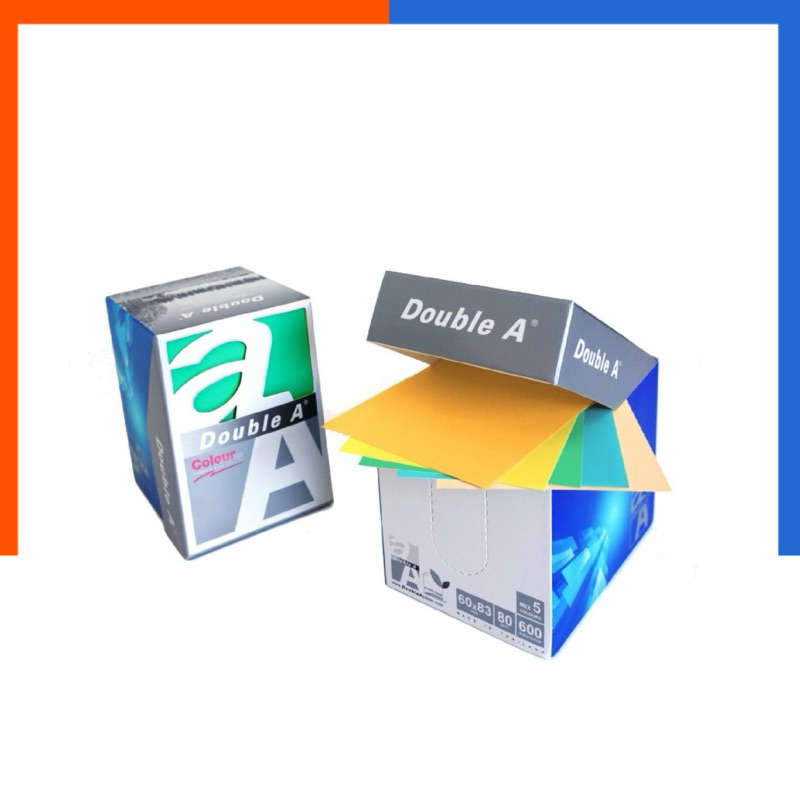 กระดาษโน๊ต จดบันทึก Mini Box Pastel ขนาด 6 x 8.3 ซม. 80 แกรม 600 แผ่น กระดาษจดโน๊ต Double A  US.Station