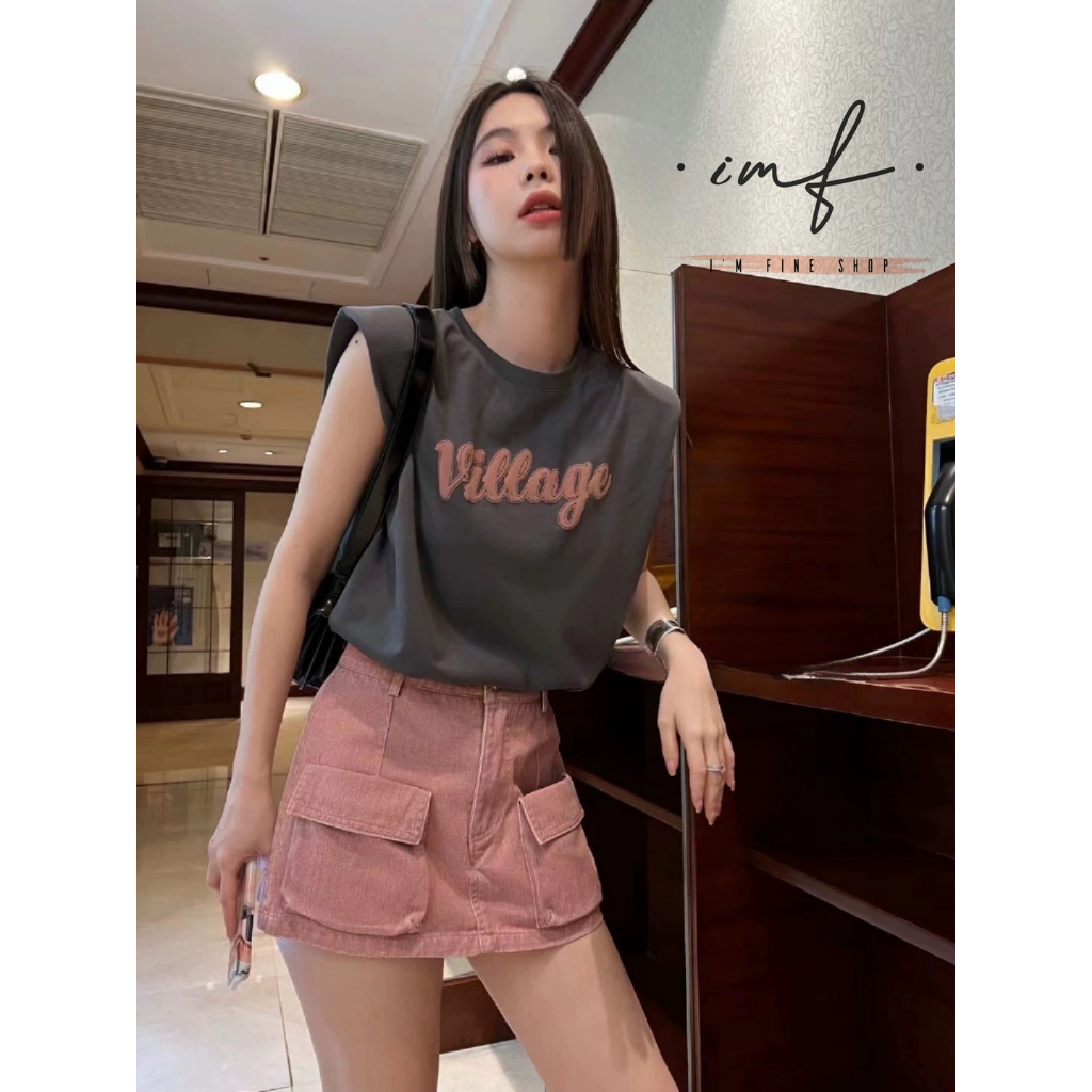 iamfine.shop J070667 กางเกงกระโปรงสั้น