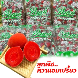 ท้อแดง (ลูกพีชแช่อิ่ม) 1000g. ไร้เมล็ด หวานอมเปรี้ยว เนื้อกรอบ เต็มคำ สด ใหม่ ผลไม้อบแห้ง
