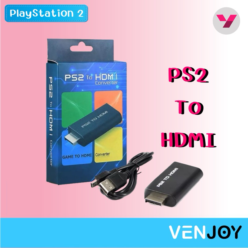 PS2 to HDMI Converter ตัวต่อแปลงสัญญาณ AV ให้เป็น HDMI เครื่องเกม PlayStation 2