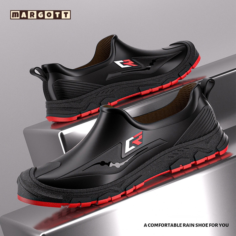 【margott9】รองเท้ากันฝนแฟชั่น กันน้ำและกันลื่น ไซส์ 39-44