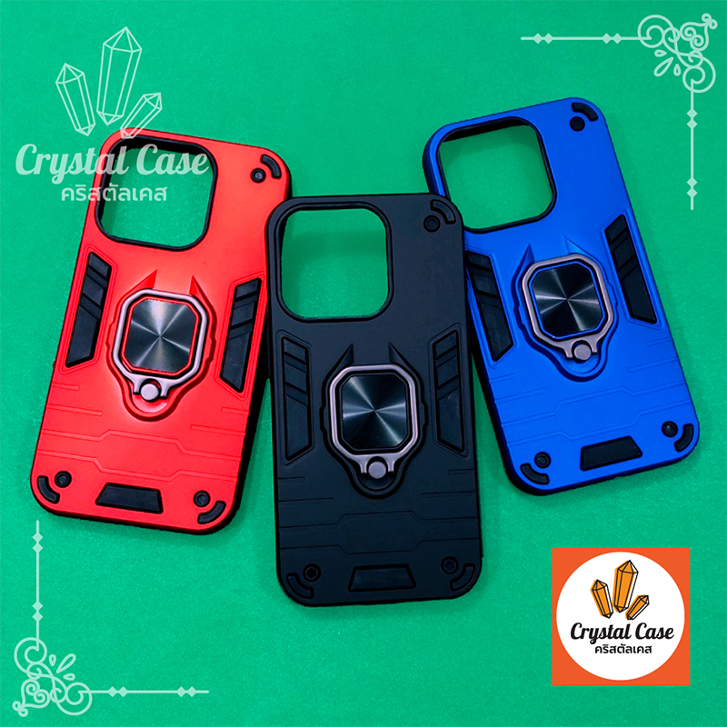 TECHNO Spark Go(2024) เคสงาน 2 ชั้นหุ่นยนต์แม่เหล็กวงแหวน 360 องศาตั้งได้