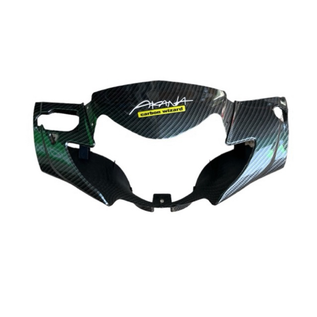 หน้ากากหน้า เวฟ125i wave125i ปี2005 ไฟเลี้ยวติดบังลม คาร์บอน เคฟล่า 5D ลายสาน แถมสติ๊กเกอร์ จัดส่งวันต่อวัน