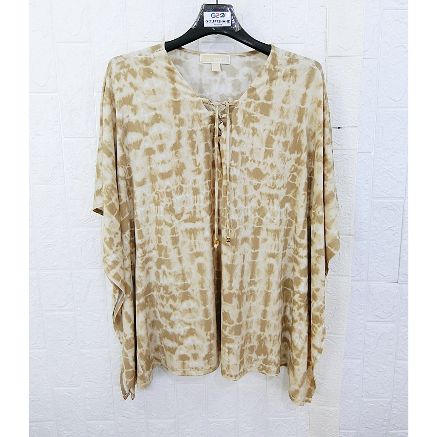 MK Michael Kors แท้ F เสื้อยืดสไตล์ปีกผีเสื้อคลาสสิกสปอต