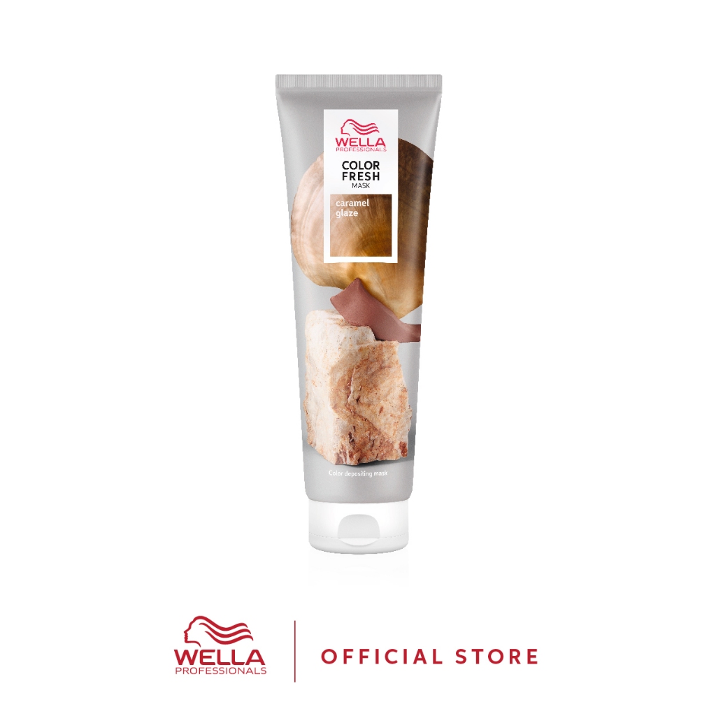 Wella Professionals คัลเลอร์เฟรช มาสก์ คาราเมล เกลซ 150 มล. Color Fresh Mask CARAMEL GLAZE 150ml.