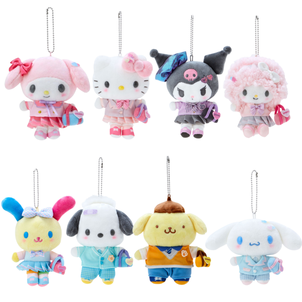 Sanrio ตุ๊กตาพวงกุญแจ (Gakuen Kirameki Club)