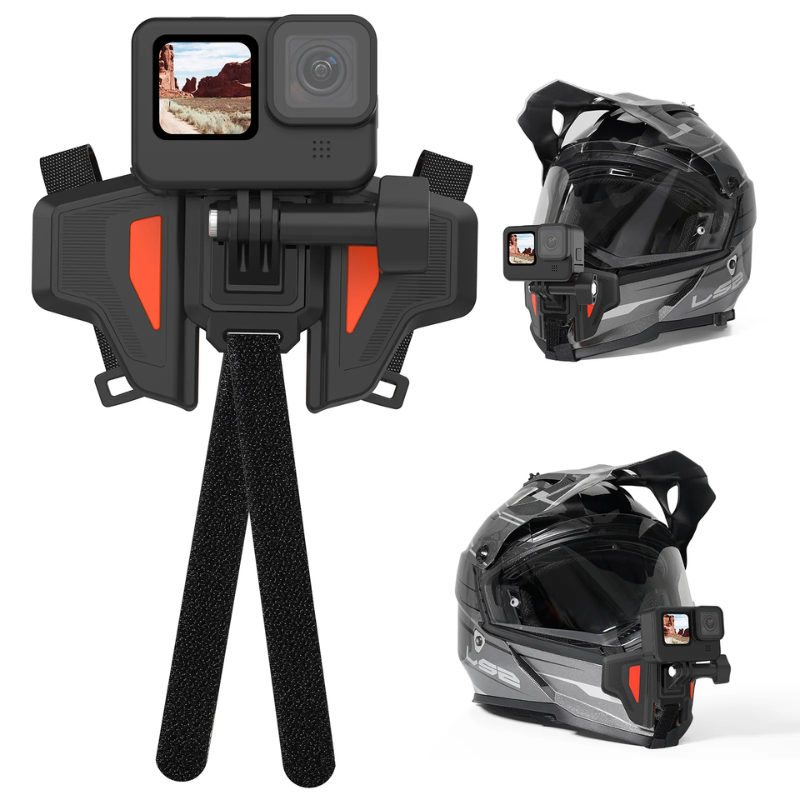 Telesin Motorcycle Helmet Chin Strap Mount for GOPROทุกรุ่น,DJI Action 5Pro/4/3,Insta360