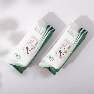 MJ Pet Care Wipes 100 แผ่นใหญ่ ทิชชู่เปียก หมา,แมว ทิชชู่เปียกสัตว์เลี้ยง Pet Wipes
