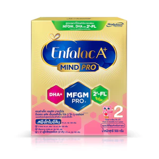 Enfalac A+2 เอนฟาแล็ค เอพลัส มายด์โปร 2FL นมผง สูตร 2 รสจืด ขนาด 500 กรัม