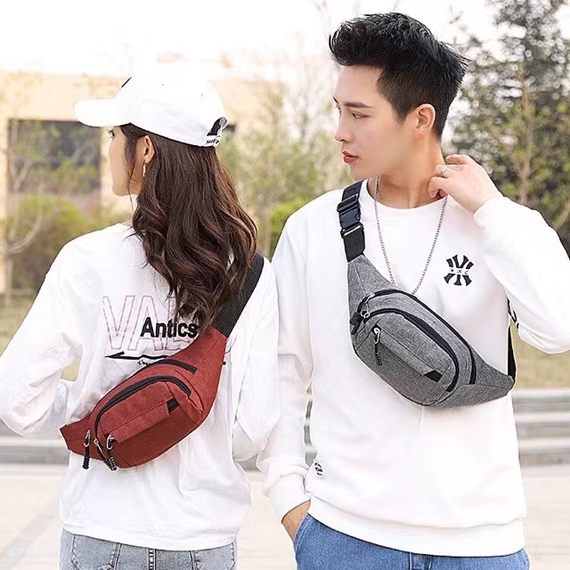 กระเป๋าคาดอก กระเป๋าคาดเอว สะพายข้าง Casual waist bag