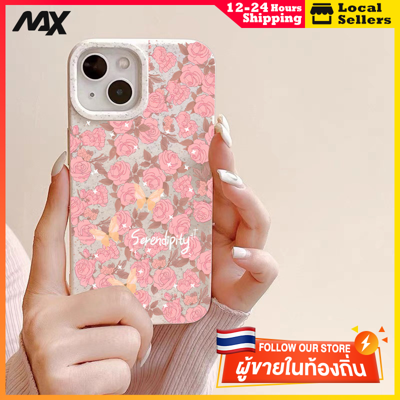 เคสโทรศัพท์มือถือแบบนิ่ม กันกระแทก ดอกไม้ที่สวยงาม  for IPhone 13 15 7Plus 14 12 11 Pro MAX 8 6 7 6S Plus X XR XS