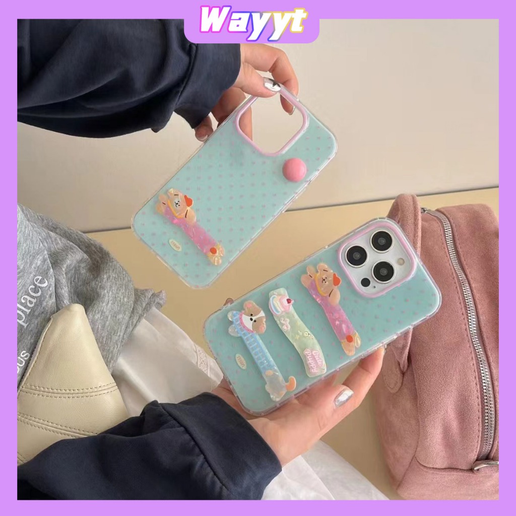 สินค้าใหม่ for iPhone 15 Pro Max 14/13/12 พกง่ายๆ case เคสไอโฟน15 บางเบาพกพาง่าย การ์ตูน น่ารัก ลูกสุนัข ดัชชุนด์ case