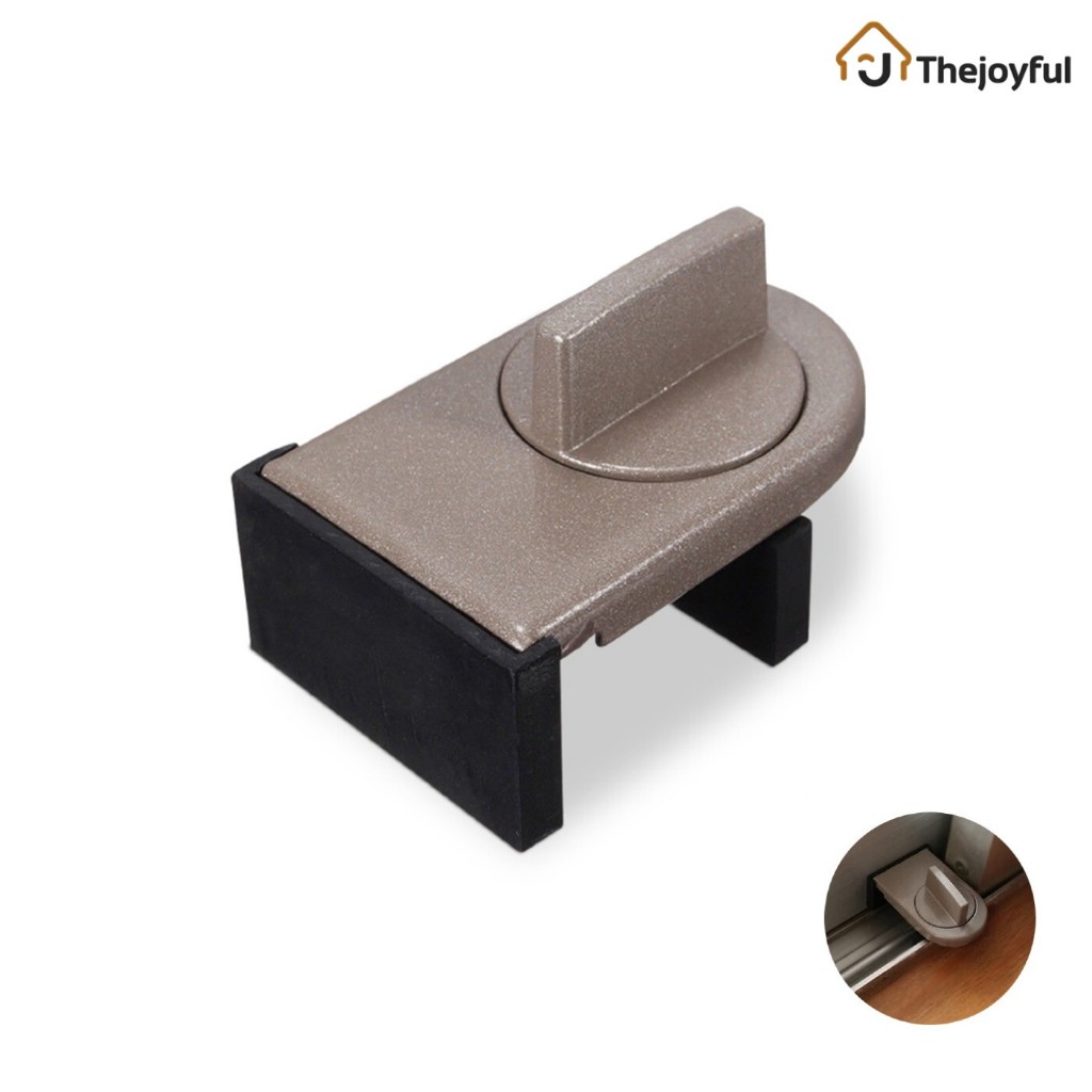 Thejoyful ที่ล็อกบานเลื่อน window lock ล็อคประตูบานเลื่อน อุปกรณ์ล็อกหน้าต่างบานเลื่อน