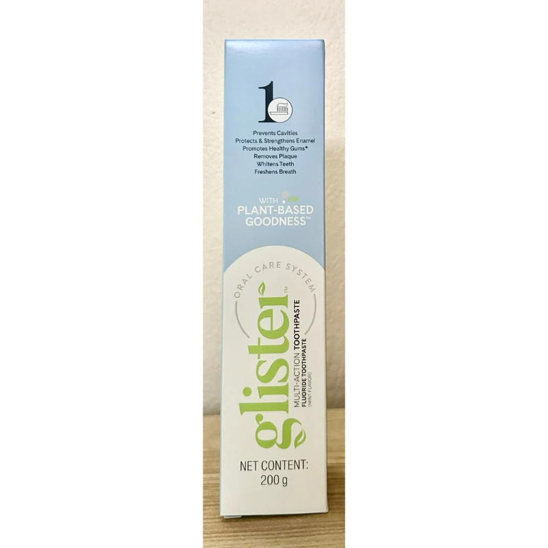 glisteยาสีฟันกลิสเทอร์มัตติ-แอ็คชั่น glister glister ฟลูออไรด์รสมิ้นท์. ขนาด200กรัม