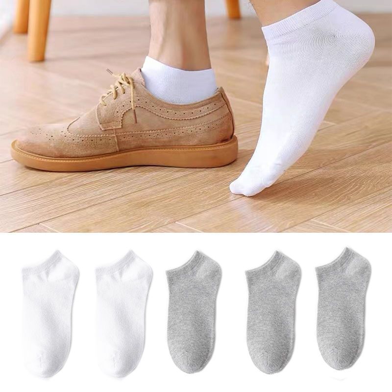 JH SHOP [ซื้อ 10คู่ แถม 10คู่] ถุงเท้าแฟชั่น ถุงเท้าสีพื้ ข้อสั้น ใส่ได้ทั้งหญิง-ชาย (ราคา ต่อ 20คู่ ) - รูปที่ 2