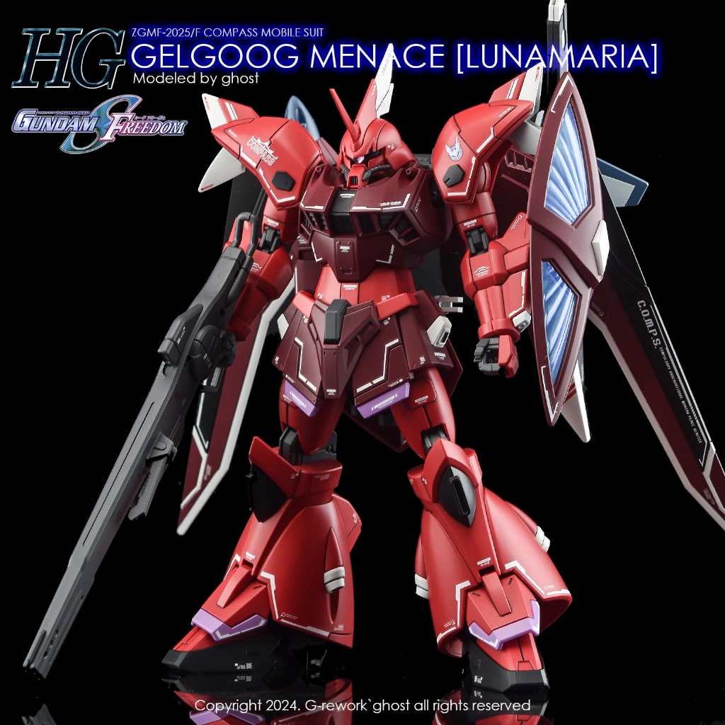 Water Decal [HG] [SEED] GELGOOG MENACE [ LUNAMARIA ] ของแท้จาก G-Rework