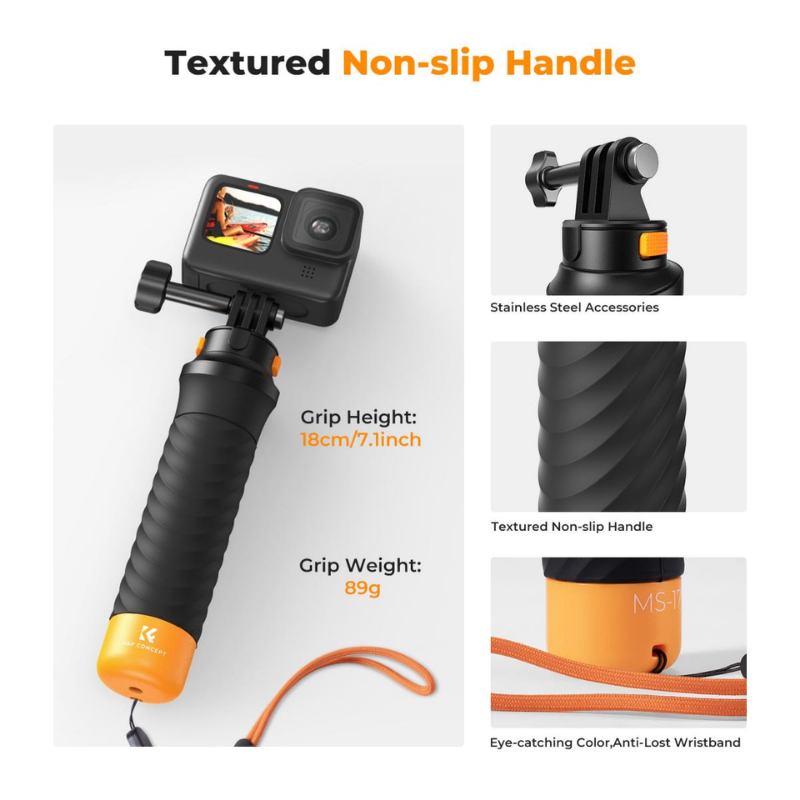 K&F ไม้ลอยน้ำ Model MS17 buoyancy selfie stick (KF09.134)