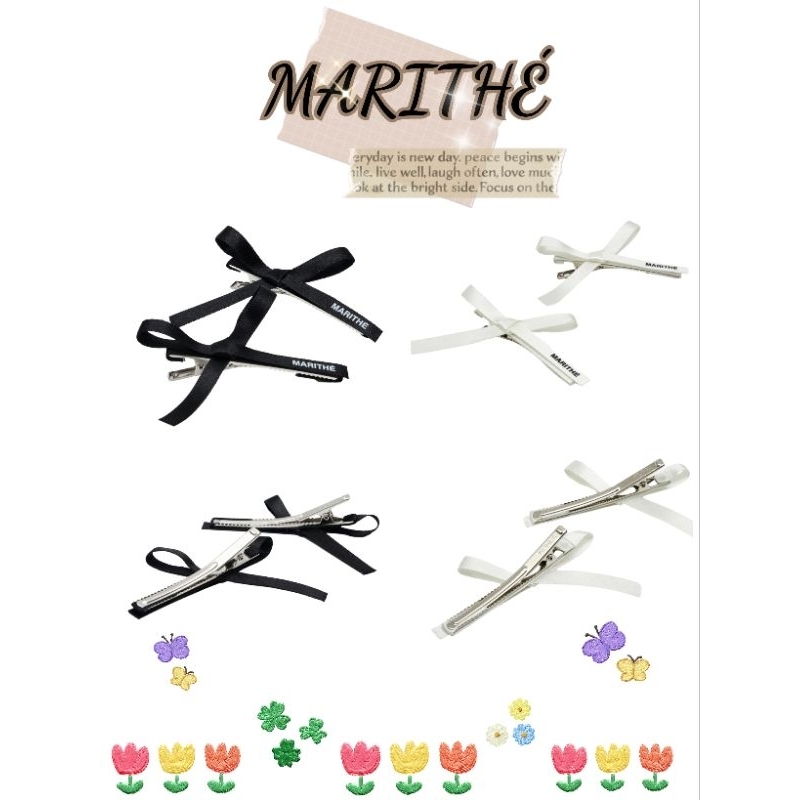 สินค้าพร้อมส่ง/ของแท้ 100% กิ๊บโบว์ marithe